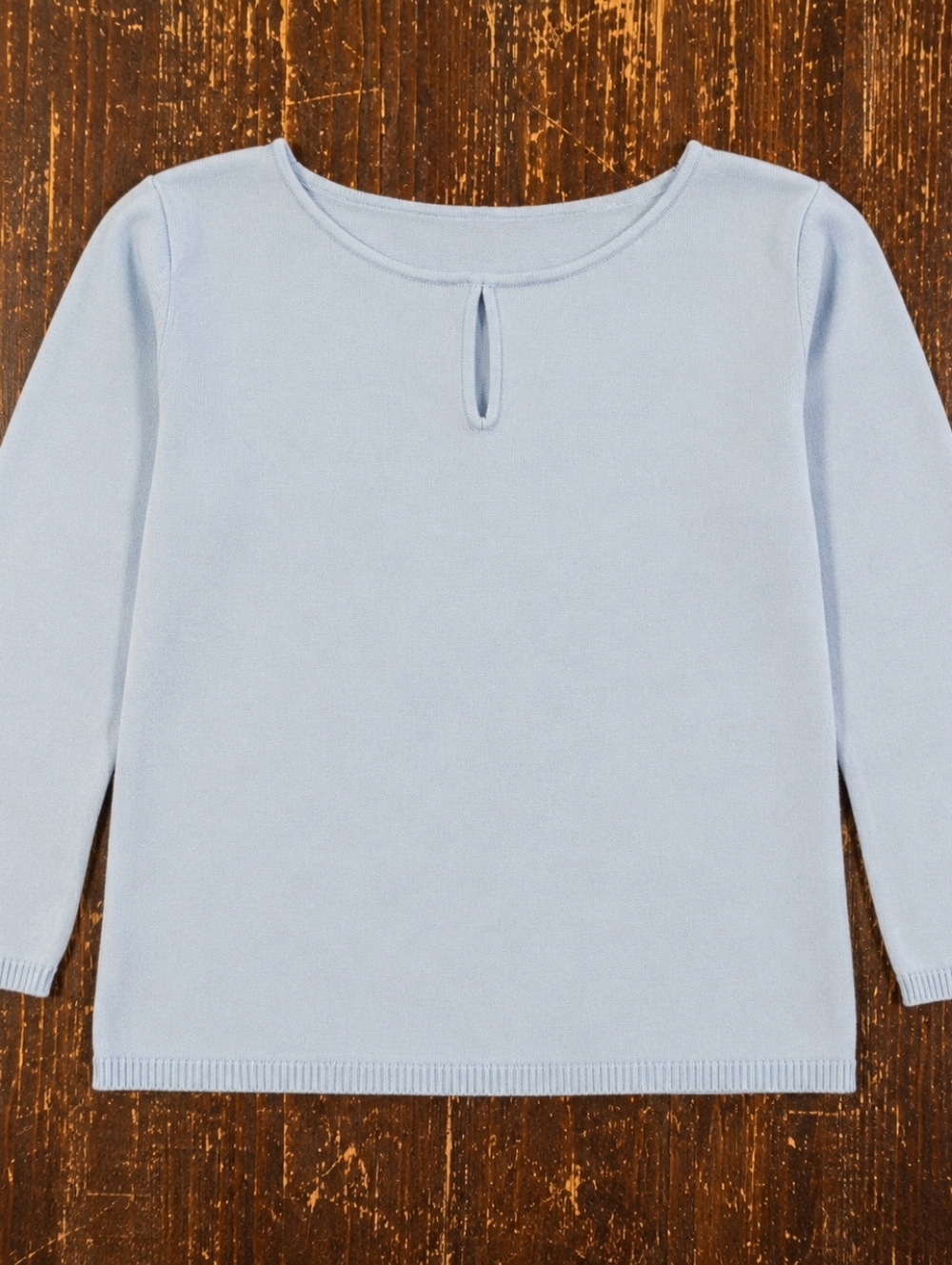 Light Blue 3/4 Sleeve Top